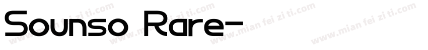 Sounso Rare字体转换